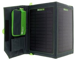 Gearit Solar Charger Compact 10W 6.5V Efficiency Solar Panel Portable Charger With Dual USB Ports
