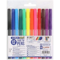 Marlin Fibre Tip Pens 12 Pens