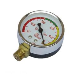 1 Bar Vacuum Pressure Gauge -0.1 0 Mpa For Vacuum Pump With 12MM Threaded Connector