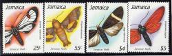 Jamaica 1990 "moths" Set Of 4 U.m.m. Sg 758-61. Cat 7 Pounds.