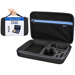 Puluz Waterproof Dual Layers Abs Material Carrying Case For Gopro HERO6 5 4 Session 4 3+ 3 2 1 Size: 28CM X 25CM X 16CM