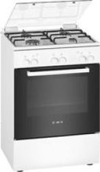 Bosch HGA120B20Z Series 2 Gas Freestanding Cooker White Gas Hob & Oven