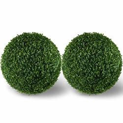 Deals On Artificial Boxwood Ball Topiary Boxwood Ball Round Topiary For Front Patio Planter Deck Garden Backyard And Home Decor 2 Pack 12 Peanut Ball Compare Prices Shop Online Pricecheck