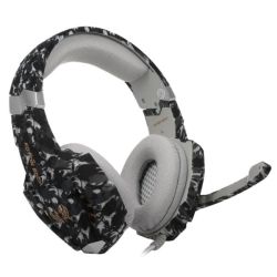 Kotion G9600 Camo Gaming Headset With MIC + Audio mic Splitter Cable
