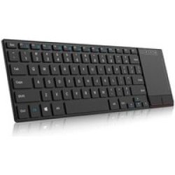 KBD-ZW-K22-BLK Wireless Keyboard With Touch Panel Black