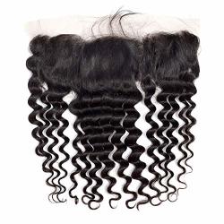 Isee Hair Brazilian Loose Wave Frontal Free Part 8A Brazilian Hair Virgin Unprocessed Human Hair Loose Wave 13 X4 Lace Frontal Natural Color 10"FRONTAL