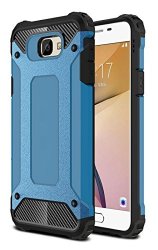 J5 Prime Case Torryka Premium Anti-scratch Dual Layer Shockproof Dustproof Drop Resistance Armor Protective Case Cover For Samsung Galaxy J5 Prime SM-G570 - Blue