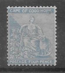Cape Of Good Hope 1864 4D Ultramarine Very Fine Mint Very Scarce