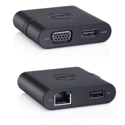 Dell 492-BBNU USB 3.0 to HDMI VGA Ethernet USB 2.0 External Video Adapter
