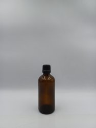 100ML Amber Glass Bottle - With Insert And Cap