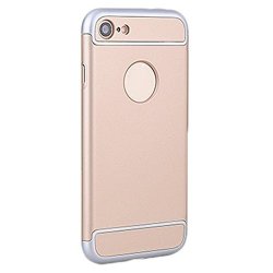 Iphone 7 Case Fashion Unique Rugged Hybrid Rubber Phone Case Back Cover For Iphone 7 4.7INCH Gold