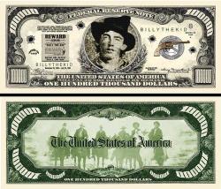 A Billy The Kid Gangster Million Dollar Bill
