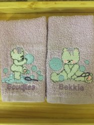 Teddy With Bubbles Face Cloth Set