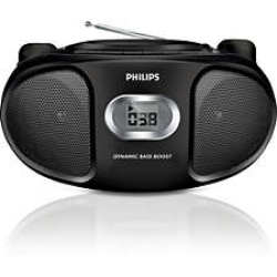 Philips AZ105B CD Soundmachine in Black